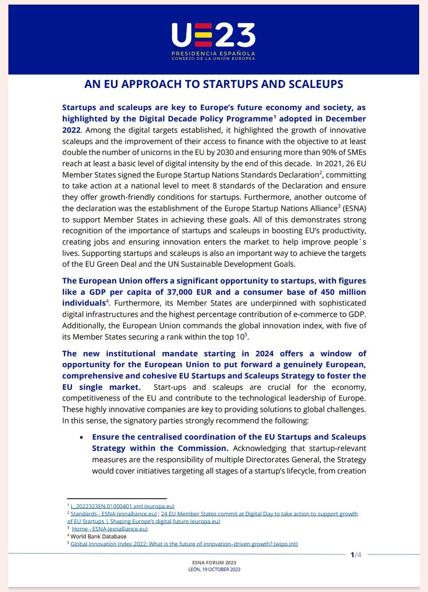 Agata C. Hidalgo (@hidalgoagata) on Twitter photo 🇫🇷🇪🇺🇪🇸 Kick-off of the discussions on the EU #startup strategy and priorities 2024-2029 with @eu2023es (<a href="/AlbertoGago1/">Alberto Gago</a>, Dario Castrillo Diaz), <a href="/ScaleUpEuropeEN/">Scale-Up Europe</a> and <a href="/FRdigitale/">France Digitale</a> members <a href="/Doctrine/">Doctrine</a>, @Mirakl and <a href="/OVHcloud/">OVHcloud</a>.
Stay tuned for our Manifesto!
#EuropeanElections 🇫🇷🇪🇺🇪🇸 Kick-off of the discussions on the EU #startup strategy and priorities 2024-2029 with @eu2023es (<a href="/AlbertoGago1/">Alberto Gago</a>, Dario Castrillo Diaz), <a href="/ScaleUpEuropeEN/">Scale-Up Europe</a> and <a href="/FRdigitale/">France Digitale</a> members <a href="/Doctrine/">Doctrine</a>, @Mirakl and <a href="/OVHcloud/">OVHcloud</a>.
Stay tuned for our Manifesto!
#EuropeanElections