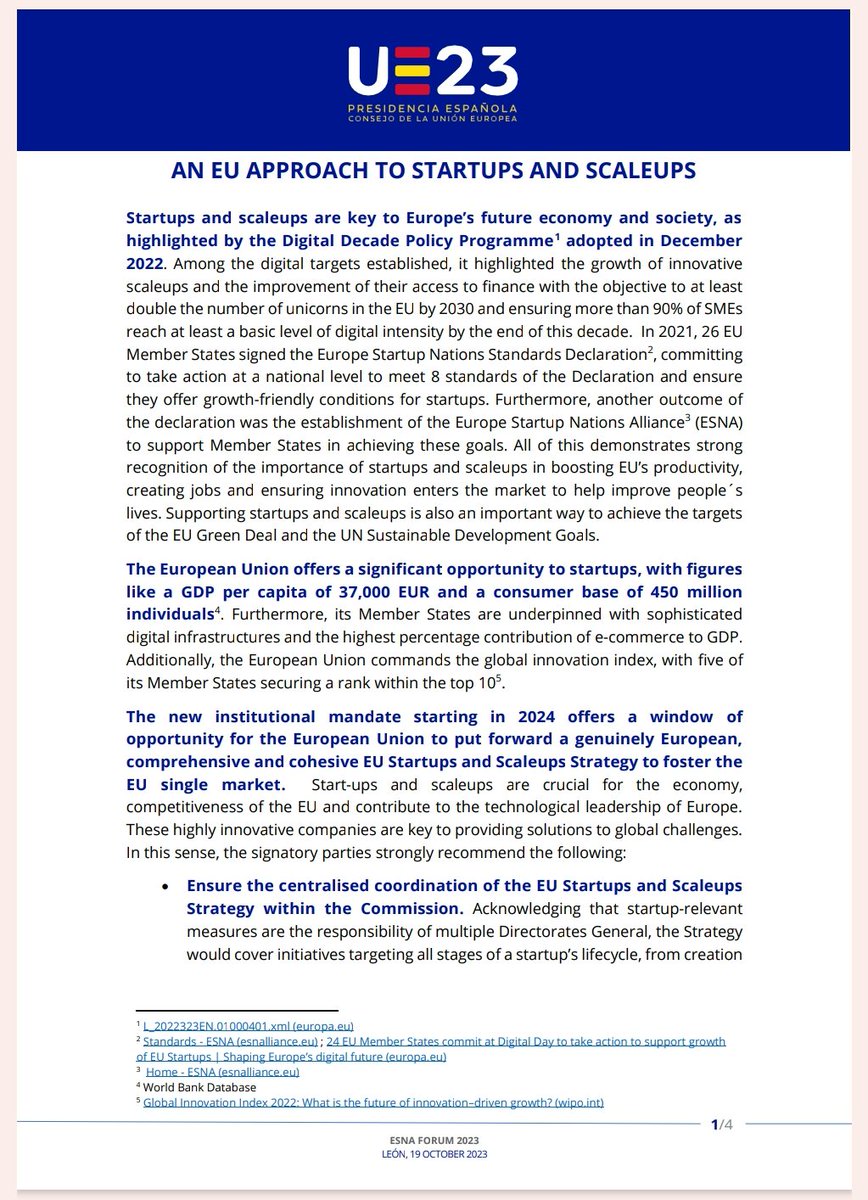 🇫🇷🇪🇺🇪🇸 Kick-off of the discussions on the EU #startup strategy and priorities 2024-2029 with @eu2023es (@AlbertoGago1, Dario Castrillo Diaz), @ScaleUpEuropeEN and @FRdigitale members @Doctrine, @Mirakl and @OVHcloud. Stay tuned for our Manifesto! #EuropeanElections
