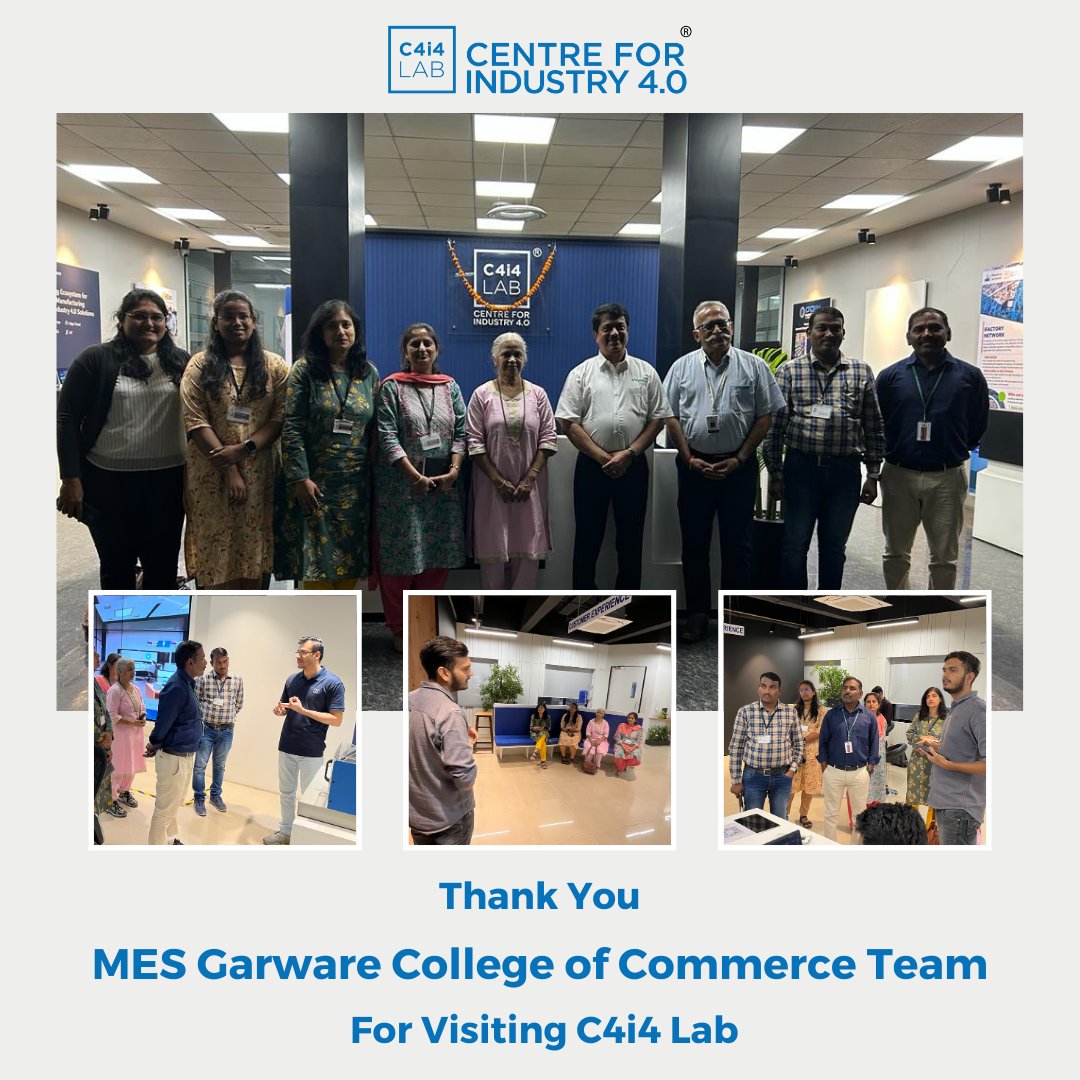 Team @C4i4Lab would like to express our deep gratitude to the exceptional MES Garware College of Commerce Faculties for their recent visit to our iFactory facility.
@mesgcc_official
#industry4point0 #factoryautomation #digitaltransfomation #manufacturingtechnology