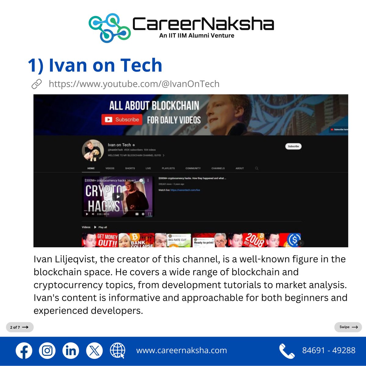 careernaksha's tweet image. Unleash the potential of blockchain with these free learning materials! 

#BlockchainPotential #KnowledgeSharing
#CryptoKnowledge 
#FreeLearning