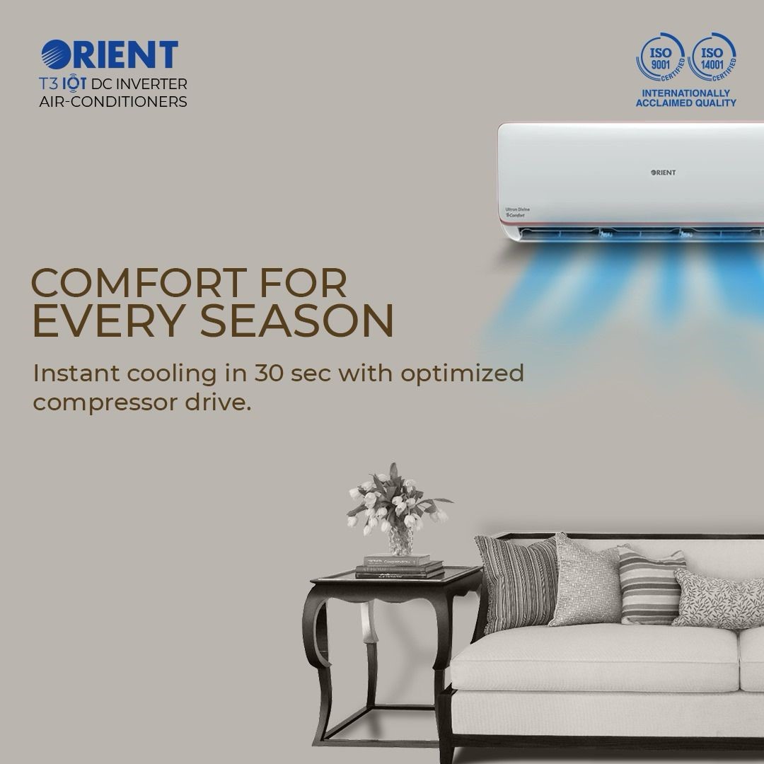 OrientPakistan's tweet photo. Maximum comfort with optimum performance, Enjoy instant cooling within 30 seconds with Orient Air Conditioners.

Buy Now: https://t.co/HiFHTnVcOy

#Orient #ForAllWeathers #DCInverters #AirConditioners #LivingInnovation https://t.co/ybipOnlPSe