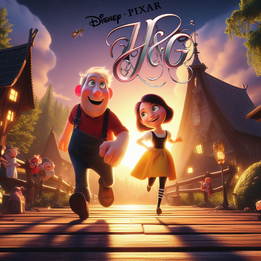 Pixar_AI's tweet photo. Pixar AI presents, H&amp;G!

Watch an enchanting and heartwarming adventure through the pages of a beloved fairy tale, embracing the magic of storytelling. It's a tribute to the courage and resilience of young heroes and the boundless wonder 

#AIArtwork #FairyTales https://t.co/pLTM8MQFOz