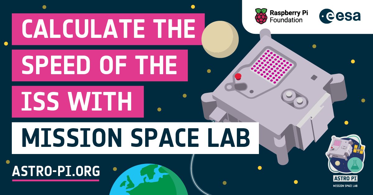 Take part in @Astro_Pi #MissionSpaceLab 🛰️

Young people from ESA Member States can write a #Python program for the #AstroPi computers on board the ISS to collect data and calculate the speed at which the ISS is travelling.

Learn more: rpf.io/blog-msl-2023-…

#STEMEd