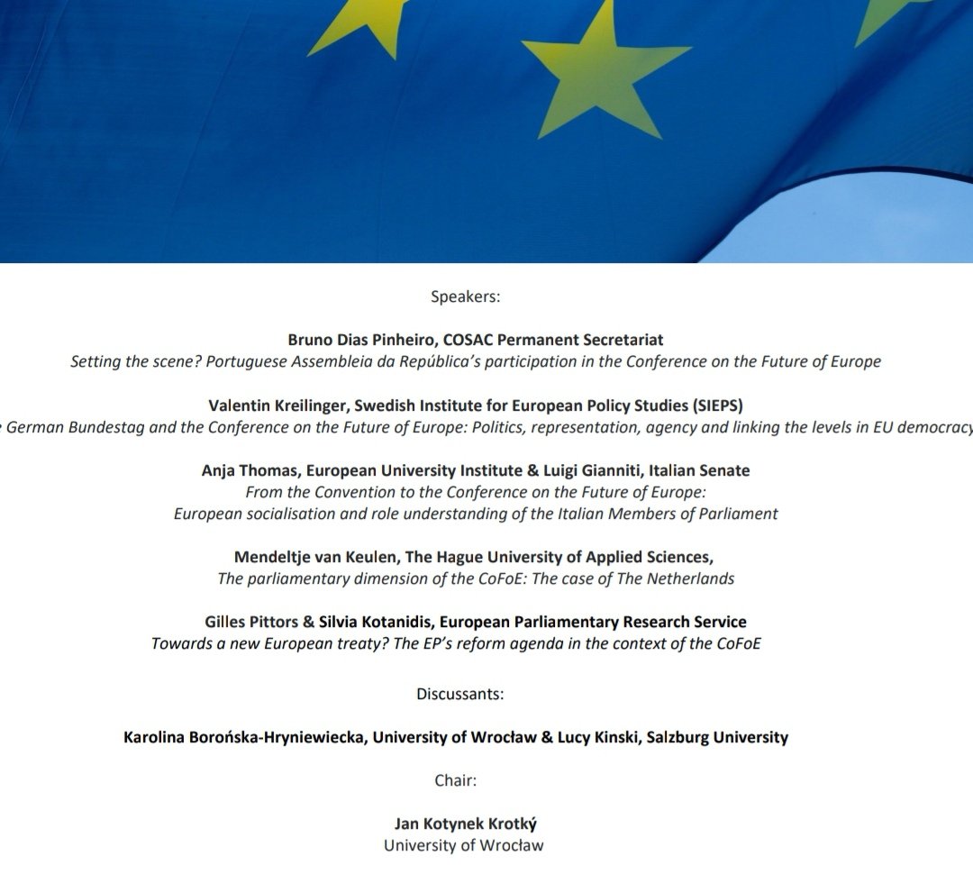 💥 Join us this Friday at the #JeanMonnet ReDemo seminar on parliamentary dimension of the Conference on the Future of Europe #CoFoE with a nice line-up of speakers: <a href="/BDiasPinheiro/">Bruno Dias Pinheiro</a>
<a href="/tineurope/">Valentin Kreilinger @vkreilinger.bsky.social</a> @gillespittoors <a href="/Mendeltje/">Mendeltje van Keulen</a> #AnjaThomas &amp; others.
📌 Zoom link: us05web.zoom.us/j/83632480297?…