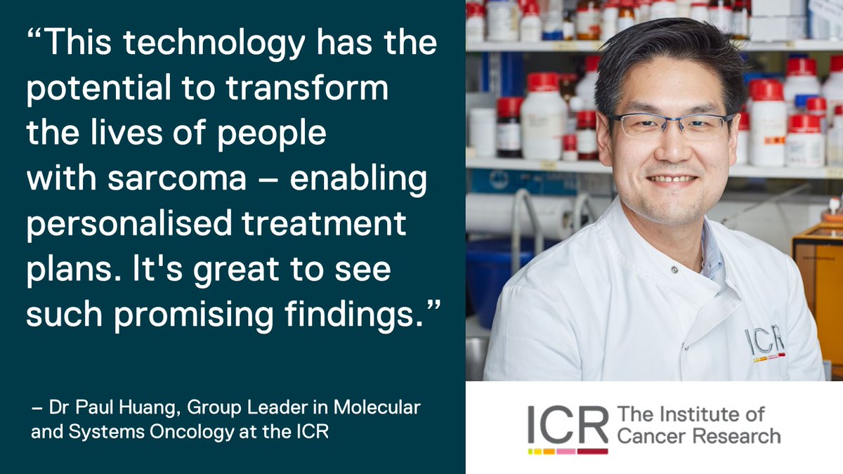 "It's exciting to see #AI – which is trained to spot incredibly subtle signs that a #Cancer is aggressive  – enable rapid diagnosis and classification of this rare type of #Sarcoma.'' - <a href="/HuangLabICR/">Paul Huang Lab</a> 

Read more about this major breakthrough👇
icr.ac.uk/news-archive/a…
