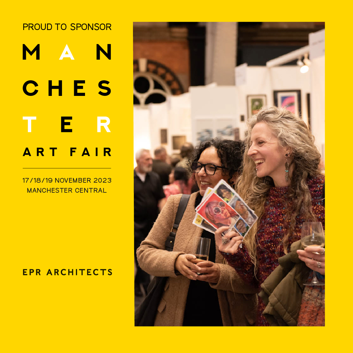 We're happy to partner with EPR  Architects at this year's Manchester Art Fair 17-19 November 2023. Tickets available now! manchesterartfair.co.uk/visiting-manch…
<a href="/eprarchitects/">EPR Architects</a> 
#MAF23
#TMC23
#artfair
#manchester