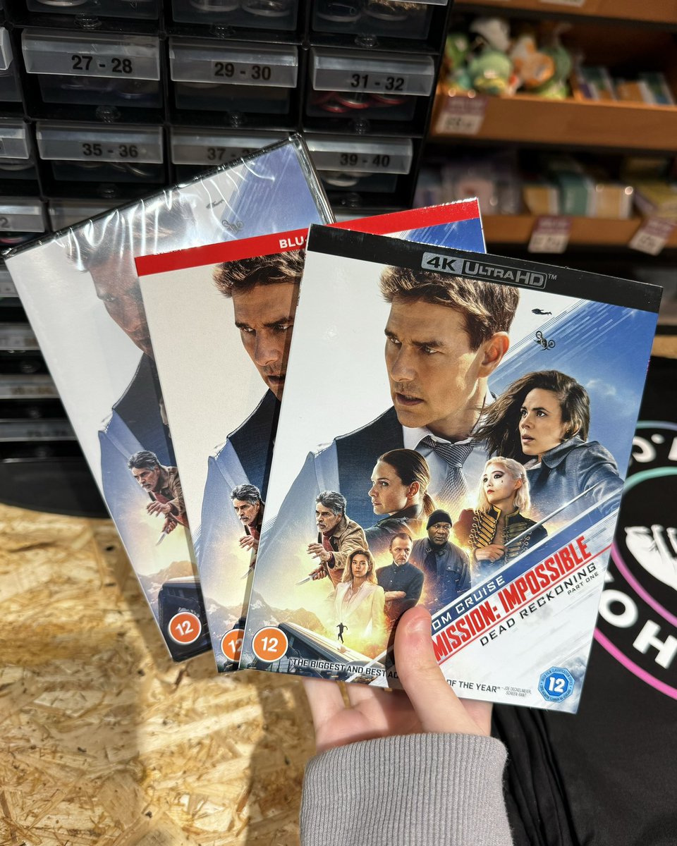 NEW MISSION: IMPOSSIBLE! 💥 Mission: Impossible Dead Reckoning Part One on DVD, Blu-ray & 4k UHD in store now!!! #hmv #hmvstaines #missionimpossible #tomcruise #action