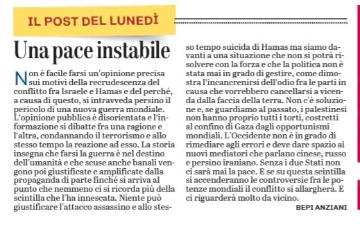bepianziani's tweet photo. Non facciamo finta che la cosa non ci riguardi...
#unionesarda #ilpostdellunedì #Guerra #MedioOriente #Palestina #palestina #Israele #PACE https://t.co/byB4Qinv6V