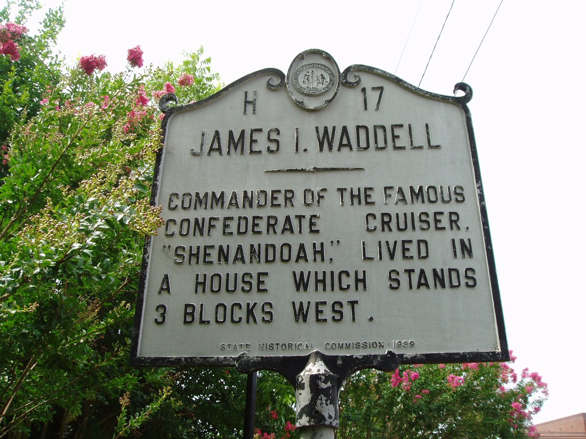 North Carolina Highway Historical Markers (@nc_markers) on Twitter photo #OnThisDay in 1865, the CSS Shenandoah lowered the Confederate flag and James I. Waddell, a native of Pittsboro, surrendered to British authorities in Liverpool. The surrender came six months after Robert E. Lee’s surrender at Appomattox. ncmarkers.com/Markers.aspx?M… #OnThisDay in 1865, the CSS Shenandoah lowered the Confederate flag and James I. Waddell, a native of Pittsboro, surrendered to British authorities in Liverpool. The surrender came six months after Robert E. Lee’s surrender at Appomattox. ncmarkers.com/Markers.aspx?M…
