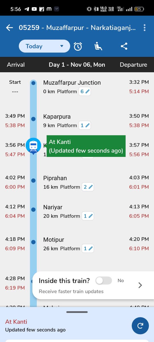 Saifllb086's tweet photo. #निकम्मी #व्यवस्था #Train_Late 
इसे संज्ञान में लेते हुए समय पर कंद्रित हों.......
🚆 No. 05259
@PMOIndia
@officecmbihar
@AshwiniVaishnaw
@gadbihar
@BiharHomeDept
@drmsee1
@Spjdivn
@Srdomspj
@EasternRailway
@RailwaySeva
@ECRlyHJP
@RailMinIndia
@ECRlyHJP
@RPF_INDIA
@IRCTCofficial https://t.co/lJgVWntX2J