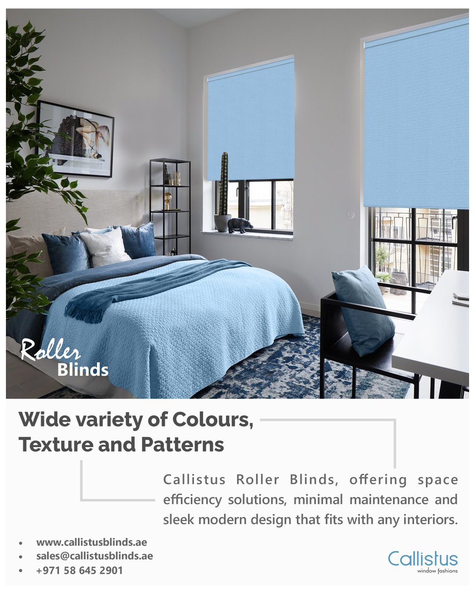 CallistusBlinds's tweet photo. Callistus Roller Blinds, offering space efficiency solutions, minimal maintenance and sleek modern design that fits with any interiors.
https://t.co/cM6WsgYwtJ
#blinds #windowblinds #windowtreatments #rollerblinds #rollershades #solarshades #windowcoverings #home #housedesign https://t.co/GEm7lgaLpu