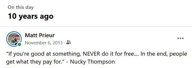 mattprieur's tweet image. #NoDoubt 🤷‍♂️

#EarnedNotGiven | #YouGetWhatYouPayFor