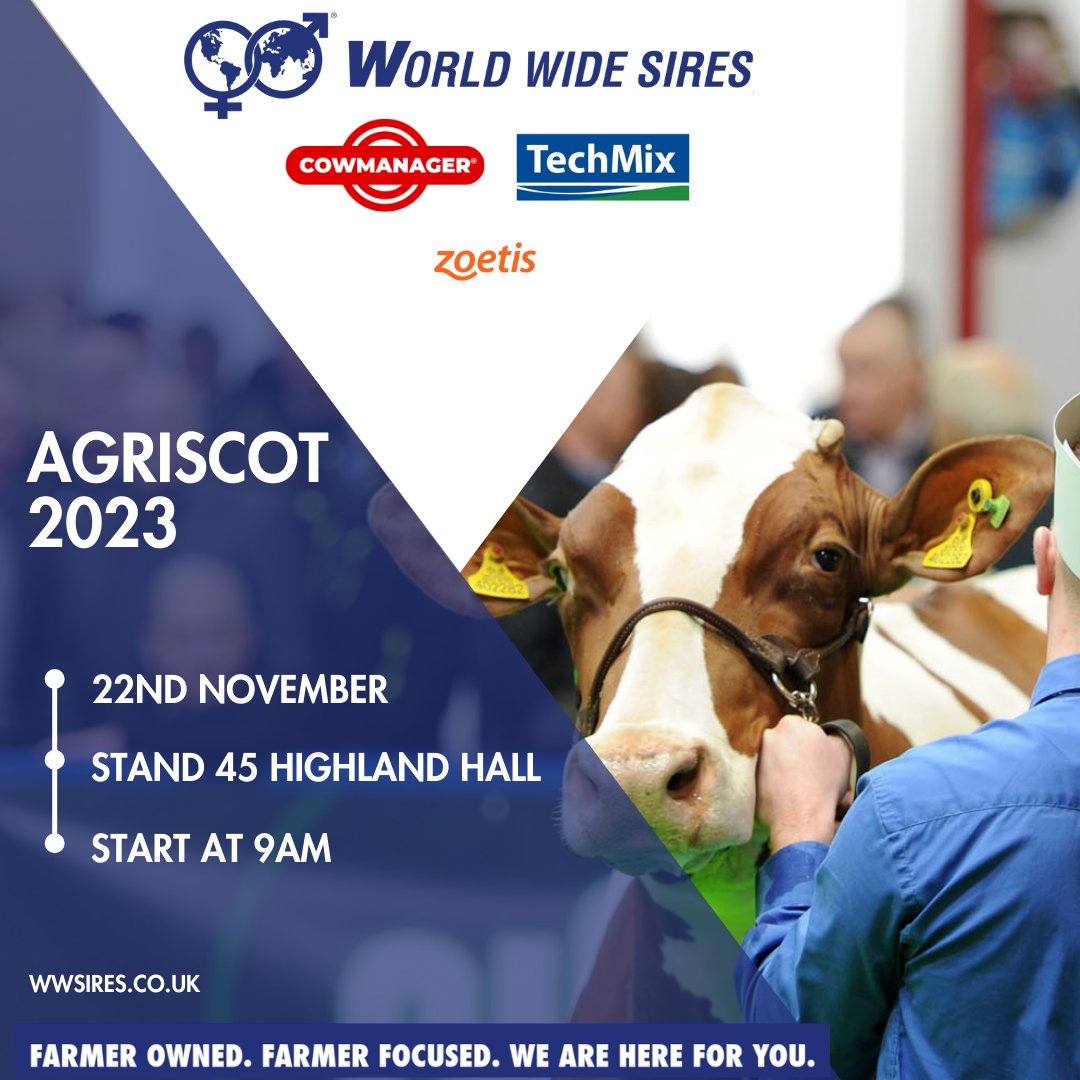 𝗛𝗲𝗮𝗱𝗶𝗻𝗴 𝘁𝗼 𝗔𝗴𝗿𝗶𝘀𝗰𝗼𝘁 𝗼𝗻 𝘁𝗵𝗲 𝟮𝟮𝗻𝗱 𝗡𝗼𝘃𝗲𝗺𝗯𝗲𝗿?

Join us on 𝗦𝘁𝗮𝗻𝗱 𝟰𝟱 in the 𝗛𝗶𝗴𝗵𝗹𝗮𝗻𝗱 𝗛𝗮𝗹𝗹. Enter our competition to 𝗪𝗜𝗡 𝗔 𝗙𝗥𝗘𝗘 𝗖𝗢𝗪𝗠𝗔𝗡𝗔𝗚𝗘𝗥 𝗦𝗬𝗦𝗧𝗘𝗠 and ask us about our 𝗦𝗛𝗢𝗪 𝗢𝗙𝗙𝗘𝗥 𝗦𝗜𝗥𝗘𝗦!