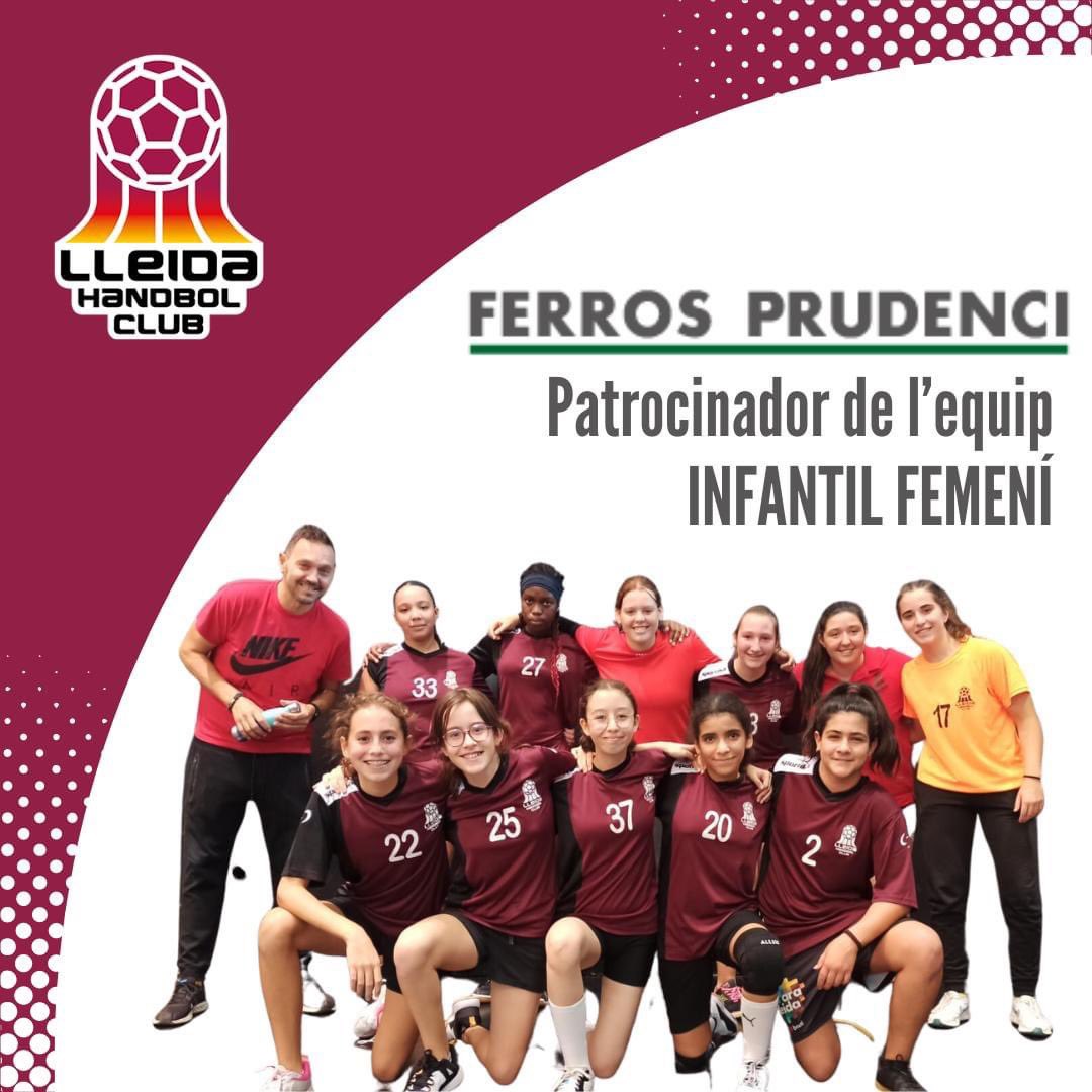 🤝 La empresa lleidatana FERROS PRUDENCI es converteix en el patrocinador de l'equip infantil femení per ajudar-nos a tirar endavant el nostre projecte esportiu 🤾‍♀️
MOLTES GRÀCIES‼️ #FerrosPrudenci #LleidaHC