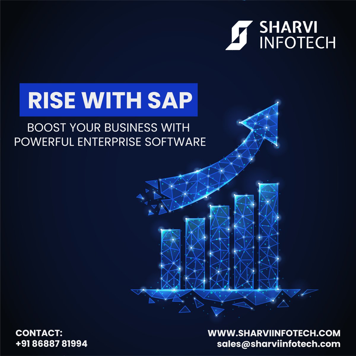 SharviInfotech's tweet image. RISE with SAP modernizes systems in a way that makes your enterprise intelligent and sustainable. 
Sharvi Infotech is a leading SAP Partner that helps you Rise to every business opportunity and be ahead of the competition.
#SAP #RISEwithSAP #SAPSolution  #SAPPartner #SAPERP