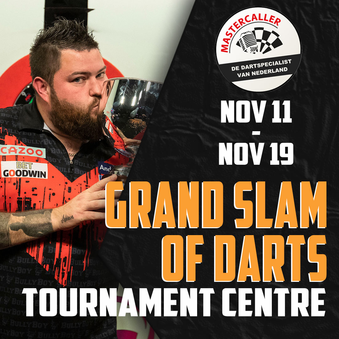 Grand Slam of Darts🏴󠁧󠁢󠁥󠁮󠁧󠁿

Starting November 11th:

Everything you need to know about the Grand Slam of Darts in our Tournament Centre: 
mastercaller.com/tournaments/gr…

#MasterCaller #GrandSlamofDarts2023 #GSOD2023 #Darts