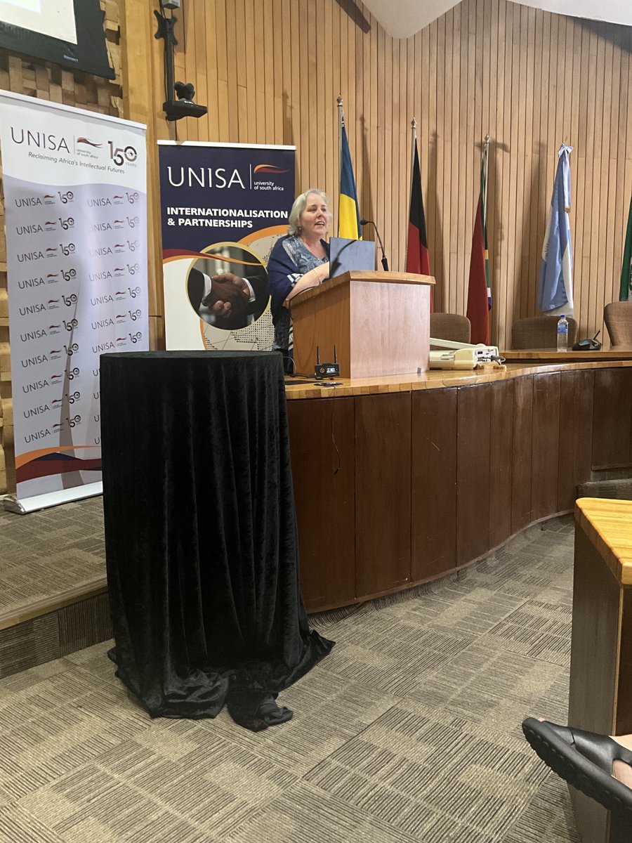 unisaradio's tweet image. Dr. Isabel Tarling Director at Limina Education Services, presenting on the systematic change across education contexts: evidence that data-informed decision making is changing learning and teaching. 
@unisa 
#REDConference2023
#Unisa150