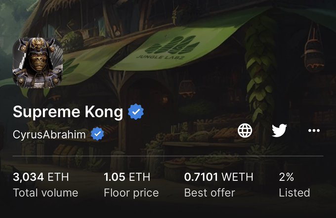 mlangjahr's tweet photo. If anyone wants to learn more about @supremekong and $JNGL. Comment or DM me. I would love to have a convo about what we are building and vision of the future of our products at Jungle Labz. Come join the best community in web3. You will not be disappointed. #KONGSEASON https://t.co/9bVQSqknfo