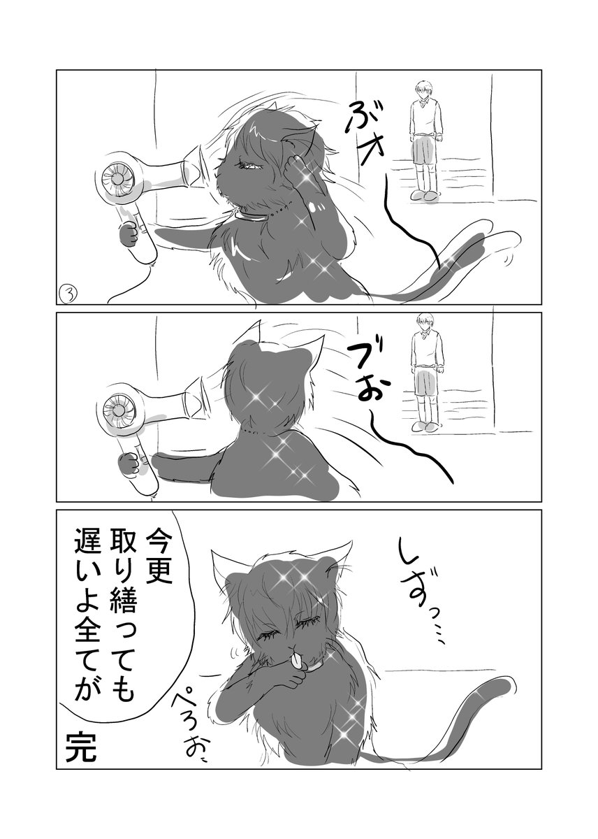 ペットのユーチューバー氏と飼い主の少年の話。猫チューバーのモーニングルーティン。 