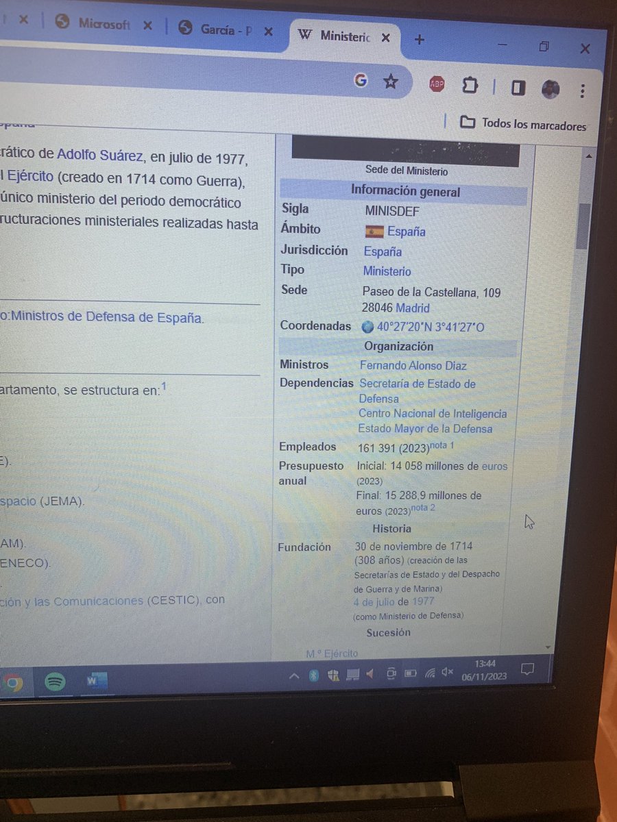 albertikoooo1's tweet photo. MIRAD LA WIKIPEDIA DE MINISTERIO DE DEFENSA 

NONONONONONONO

FERNANDO ALONSO DIAZ https://t.co/oVyIBDZ6eC