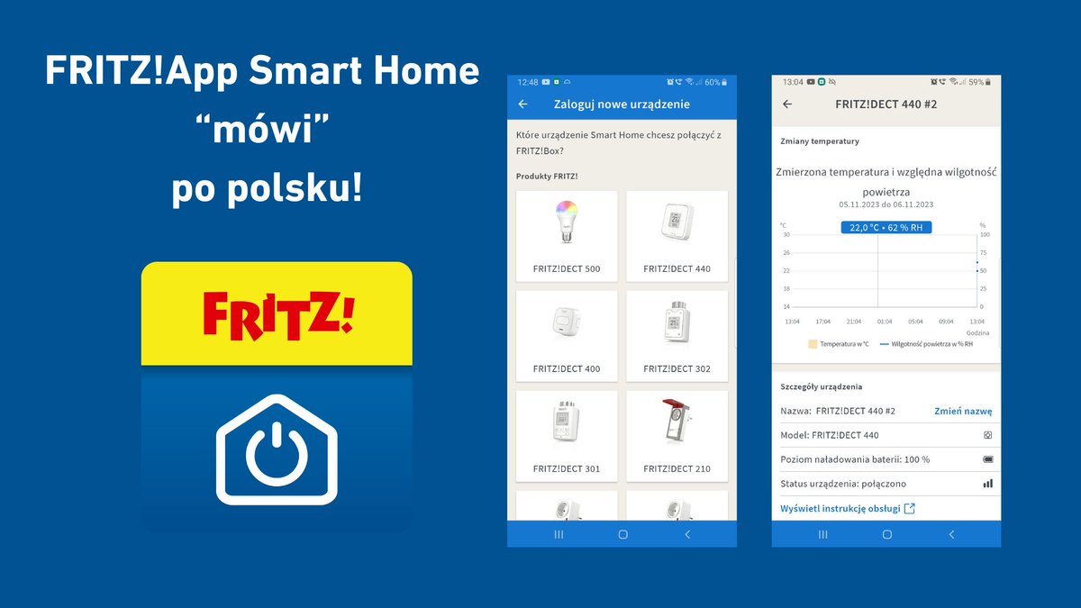 fritz_com_pl's tweet photo. 🇵🇱 🇵🇱 🇵🇱  Nasza aplikacja FRITZ!App Smart Home na urządzenia z systemem Android teraz mówi po polsku! 🌐💬
Za jej pomocą możesz sterować wszystkimi naszymi urządzeniami Smart Home 🤳 
📲 Pobierz: https://t.co/Svx3zqYhBZ

#fritz #fritzapp #smarthome https://t.co/iMSvQoRjXg