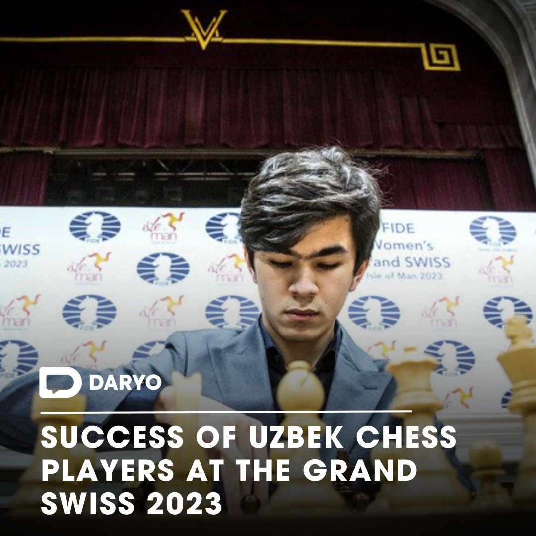 #Success of #Uzbek #chessplayers at the #GrandSwiss2023

🇺🇿♟️🏅

Four #Uzbekistan #chessplayers competed strongly among over 100 #global #players at the #GrandSwiss2023, a major #tournament held in the #IsleofMan.

👉Details  — dy.uz/uBA8B

#UzbekChess #GrandSwiss2023