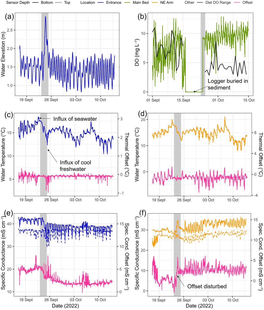 Check out Abi's open access <a href="/aslo_org/">ASLO</a> paper on how #Hurricane Fiona impacted water levels and quality of the tribs, springs, salt marsh and #coastal lagoon in a Marine Protected Ecosystem in PEI. With <a href="/LaurenDSomers/">Lauren Somers</a> <a href="/nicolekleroux/">Nicole LeRoux</a> <a href="/smithakathryn/">Kathryn Smith</a> et al. aslopubs.onlinelibrary.wiley.com/doi/full/10.10…