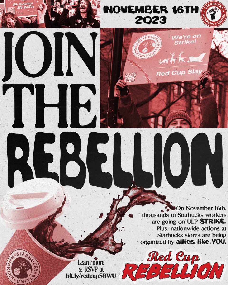 Join the Rebellion. ✊🔥 November 16th is #RedCupRebellion 2023