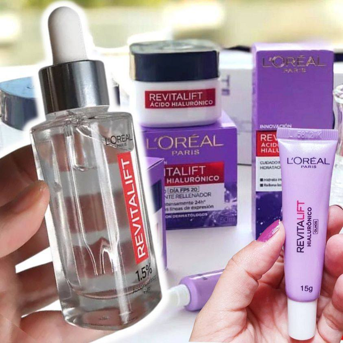 Kit L’Oréal Paris Revitalift Hialurônico: Sérum+ Diurno + Olhos