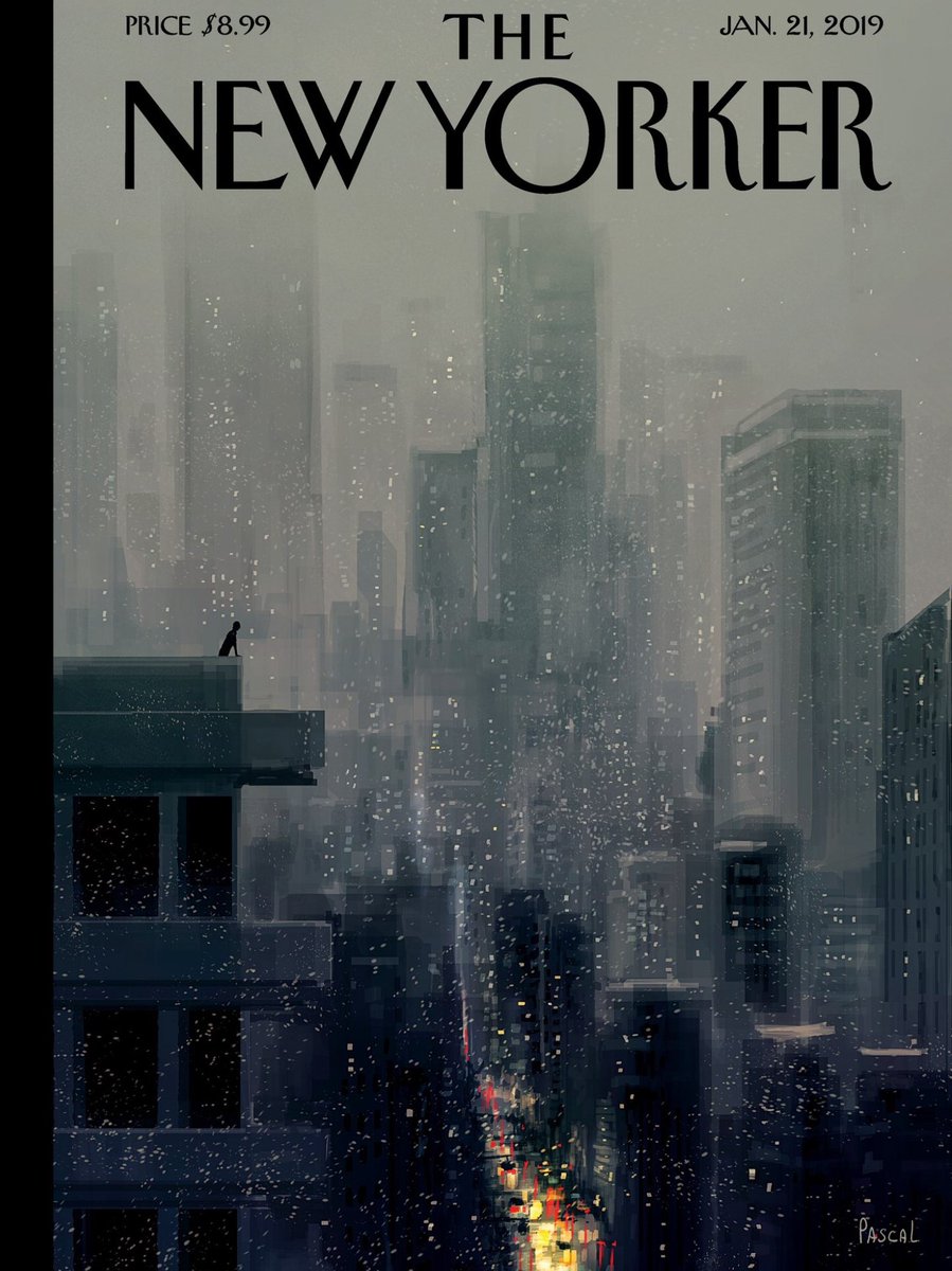 Great cover art for The New Yorker by @pascalcampion 

#TheNewYorker #NewYork