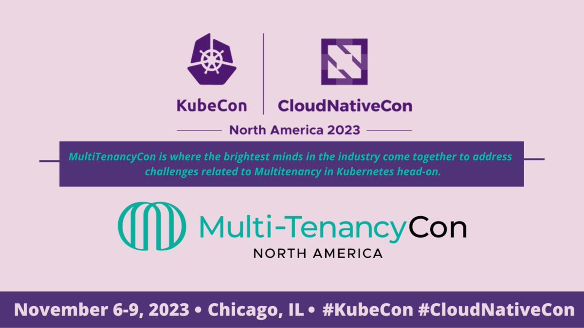 cloudnativeboy's tweet image. Happy #multitenancyCon #cloudnative friends. 

After 3 months of hard work, incredibly exciting to see, finally happening today. 

Thanks to all who supported us, looking forward to capturing moments today. 

Learn how to adopt Multi-Tenancy in your cloud-native environment.