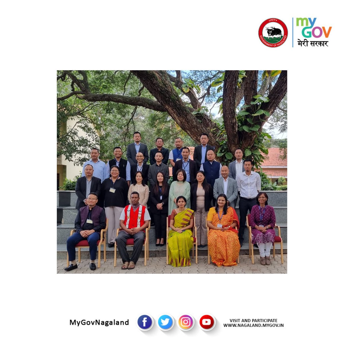 MyGovNagaland's tweet photo. A group of 20 NCS officers at SDO (C), ADC and Deputy Secretary ranks on a Training cum Exposure Tour organized by the P&amp;AR Dept and ATI, from 6th to 11th November 2023 at the ATI, Mysore, Karnataka.
@ATI_NGL 
@dipr_nagaland https://t.co/33jbrpzN7C