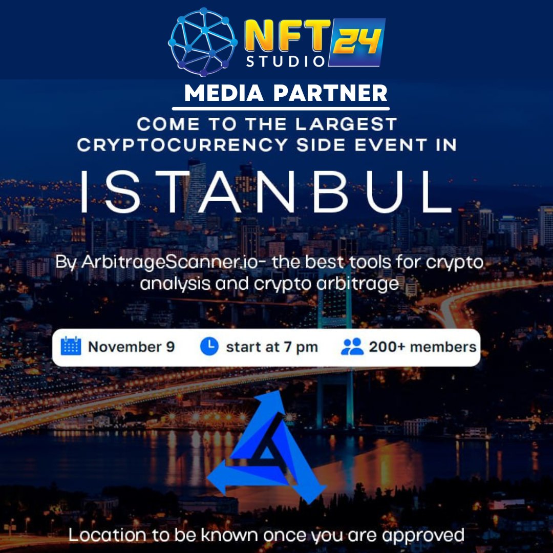 blockza_io's tweet image. 🚀 Exciting news !🌐NFTSTUDIO24 ( @nftstudio24 )  is thrilled to be the media partner for the largest #cryptocurrency side event in Istanbul by ArbitrageScanner.io  ( @ArbitrageScan ) !  #ArbitrageScanner #CryptoEvent #Istanbul

📅 Mark your calendars for November 9, starting…