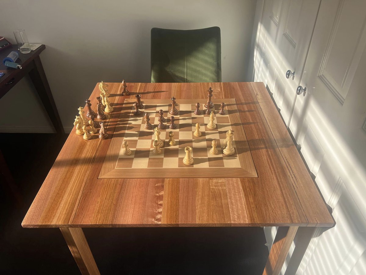 Chessnutech2022's tweet photo. What a cool chess table for Chessnut Pro😎

Get Pro with Biggest off(15 off):
https://t.co/WA35qdNlrk
Check out at code：BLACKFRIDAY

#Chessnut #Chessnutpro #chessnutair #chessnutevo #chessgame #chessboard #chess960 #chessnutvision https://t.co/ArQesPhXZW