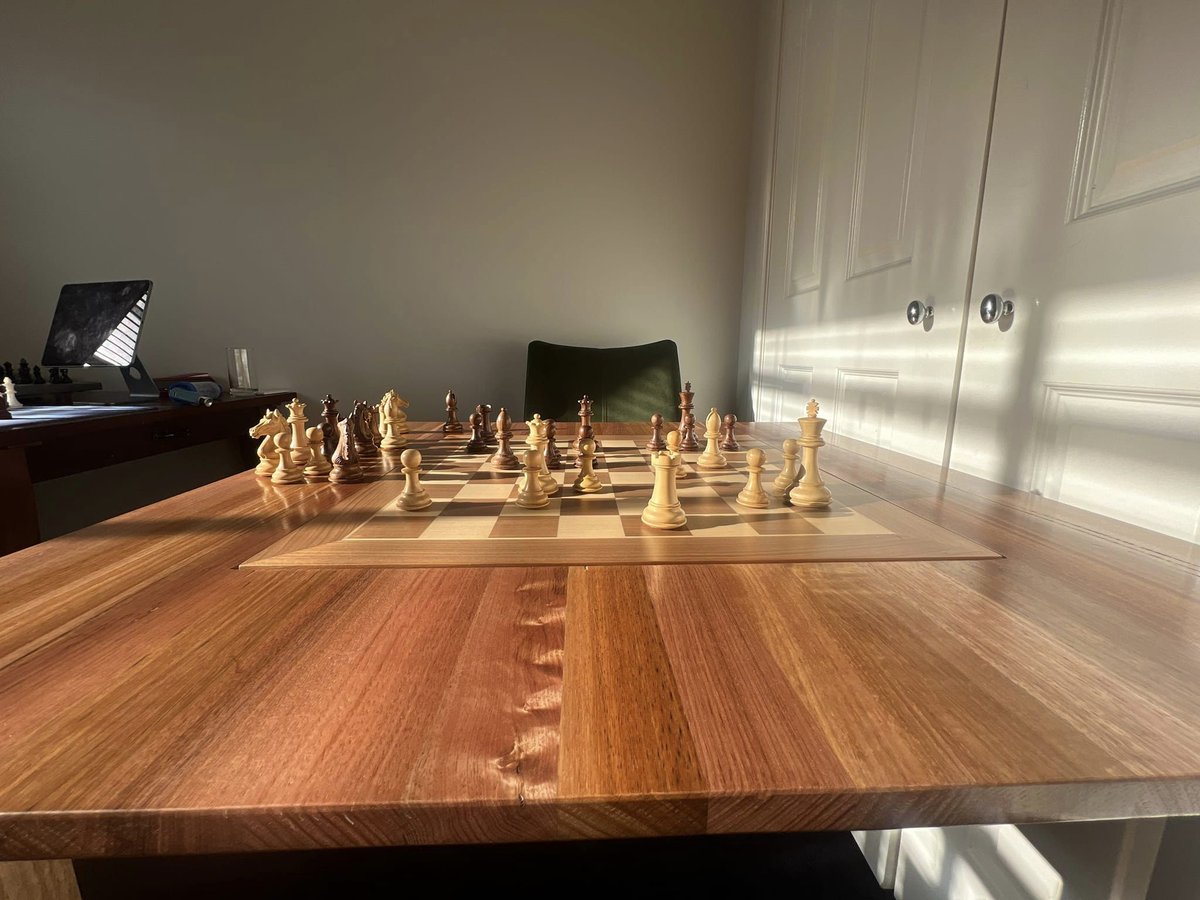 Chessnutech2022's tweet photo. What a cool chess table for Chessnut Pro😎

Get Pro with Biggest off(15 off):
https://t.co/WA35qdNlrk
Check out at code：BLACKFRIDAY

#Chessnut #Chessnutpro #chessnutair #chessnutevo #chessgame #chessboard #chess960 #chessnutvision https://t.co/ArQesPhXZW