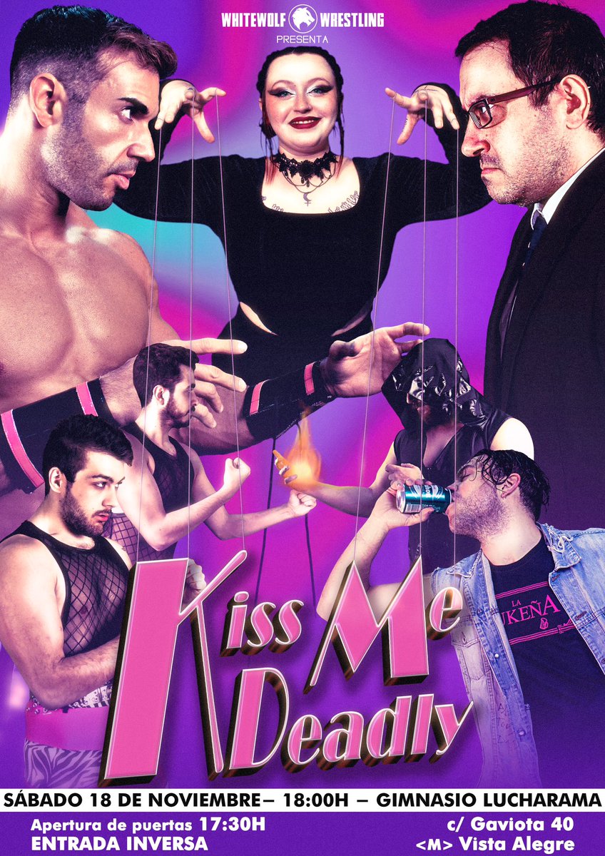 La_tripleW's tweet photo. 🚨 ¡𝗔𝗡𝗨𝗡𝗖𝗜𝗢! 🚨

¡Esto no para! Tras el show del sábado, la Loba Blanca vuelve a las andadas inmediatamente, ya que el 18 de noviembre tendremos un gran show… Triple W… MTW… ¿Quién conseguirá quedarse con la empresa? 🫣

💋 𝗞𝗶𝘀𝘀 𝗠𝗲 𝗗𝗲𝗮𝗱𝗹𝘆
🗓️ 18/NOV - 18:00 H
📍 Gimnasio Lucharama
🎟️ Entrada Inversa

Y aún con todo esto, también venimos a anunciar que el 16 de diciembre… ¡vuelve Celebration! Volveremos a conmemorar el reinado de Pimp Ross, y también el de los campeones por parejas de Triple W en un show que estará lleno de regalos y muchas sorpresas. 🏆

🥳 𝗖𝗲𝗹𝗲𝗯𝗿𝗮𝘁𝗶𝗼𝗻: 𝗛𝗲𝗿𝗲 𝗪𝗲 𝗚𝗼 𝗔𝗴𝗮𝗶𝗻!
🗓️ 16/DIC - 18:00 H
📍 Gimnasio Lucharama
🎟️ Entrada Inversa

¡Os esperamos en Lucharama! 🔥
