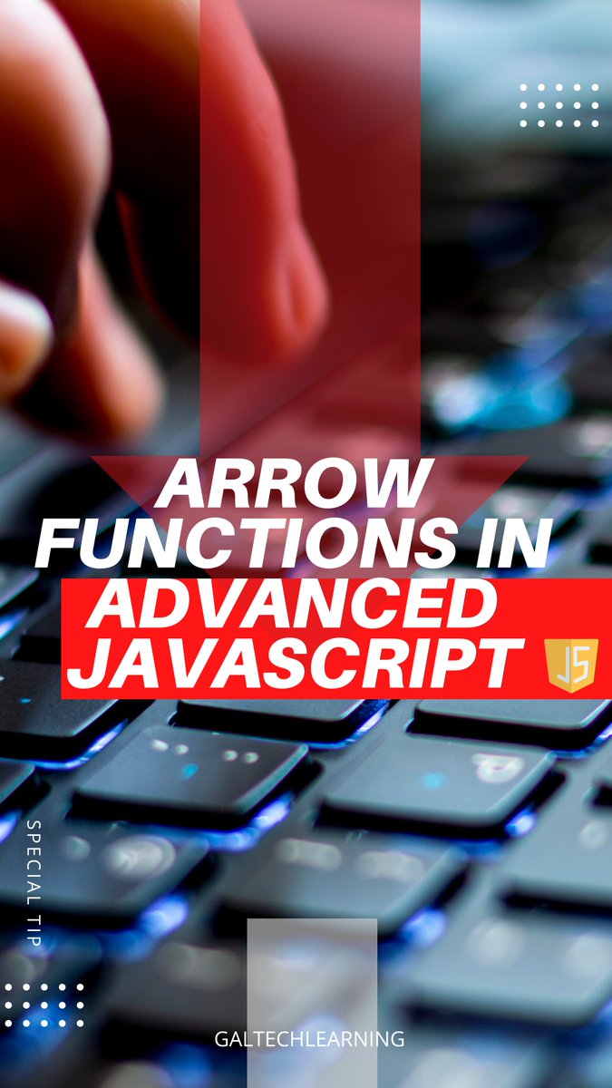 Arrow functions are a concise way to write function expressions in JavaScript. They are introduced in ES6 and have become a popular way to write functions, especially in functional programming
🌐 galtechlearning.com
#galtechschool #JavaScriptCommunity
#javascript #technology