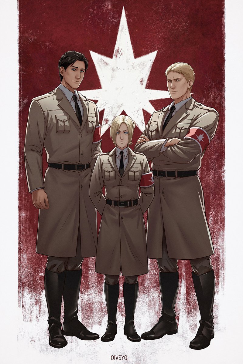 Oivsyo_'s tweet image. Titan trio
#aot #reinerbraun #annieleonhart #bertolthoover