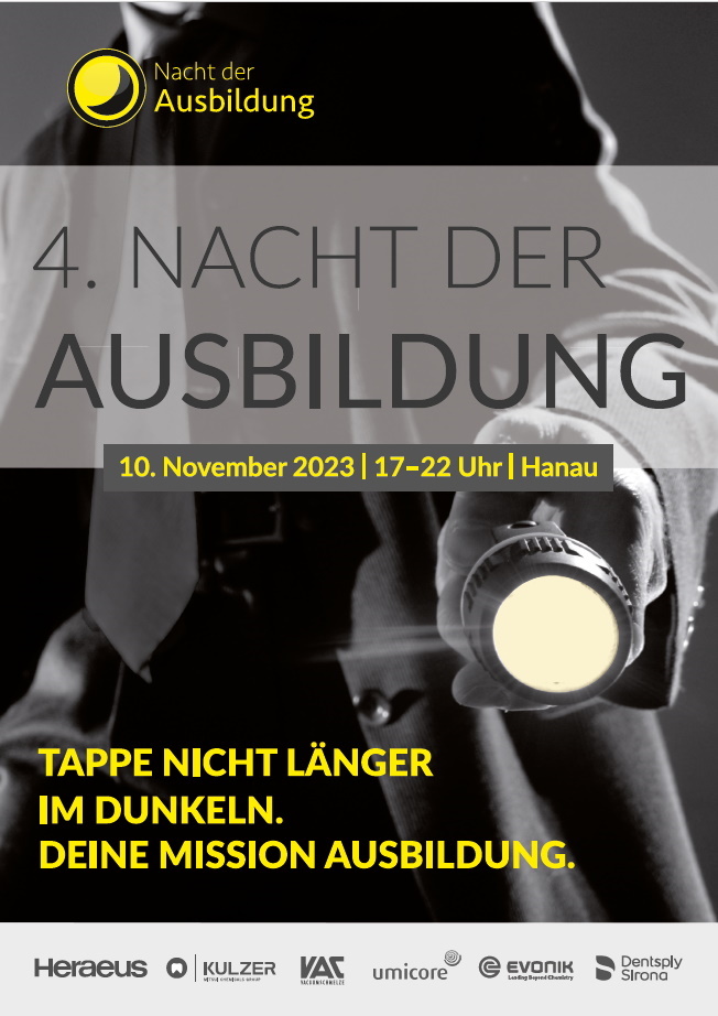 ipw_hanau's tweet photo. Besucht uns am 10. November zur "Nacht der Ausbildung" im Industriepark! Ab 17 Uhr könnt ihr vielseitige Ausbildungsberufe praxisnah kennenlernen und in lockerer Atmosphäre mit Ausbilder*innen und Azubis ins Gespräch kommen: https://t.co/P6yQZnAK2m @brueder_grimm @Evonik_DE https://t.co/LY21ZqdzWF