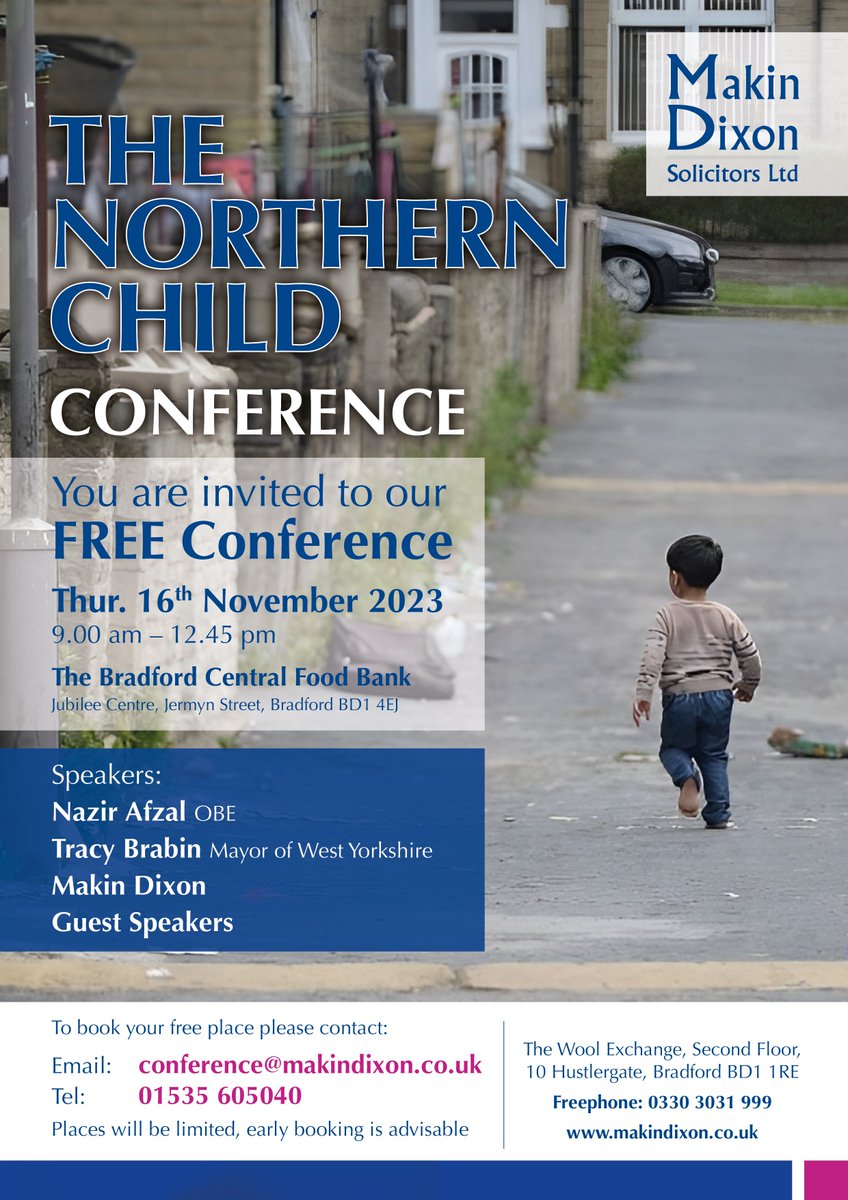 come join us on the 16th November for our free training event in #bradford <a href="/nazirafzal/">nazir afzal</a> <a href="/MayorOfWY/">Tracy Brabin, Mayor of West Yorkshire</a> <a href="/MakinDixonLtd/">Makin Dixon Ltd</a>