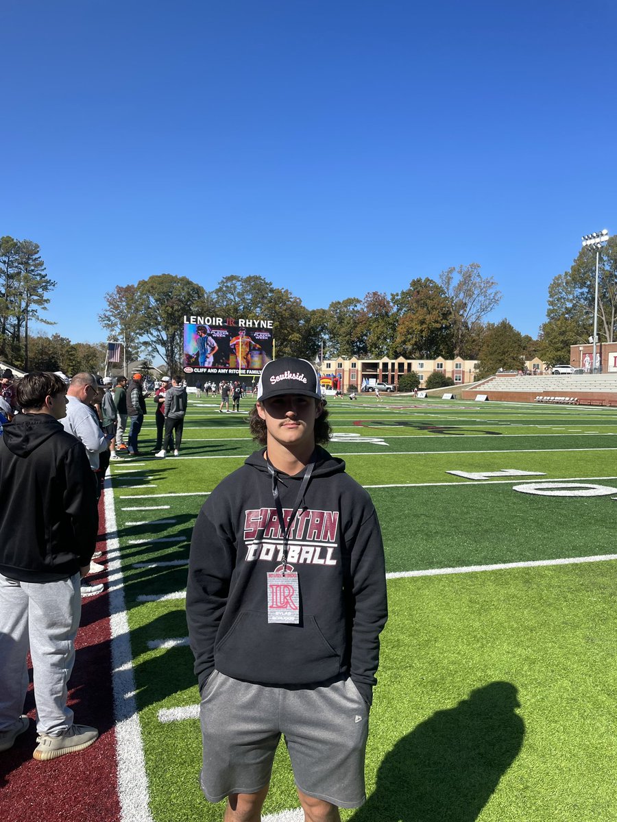 Had a great visit today at @LRBearsFootball !! Thank you to @CoachFigaro_LR for having me out! @Coach_Chaffee @coach @coach_mjacobs @CoachHornsby_LR @_CoachVega #allglorytoGod #bearsfootball #notfinishedyet