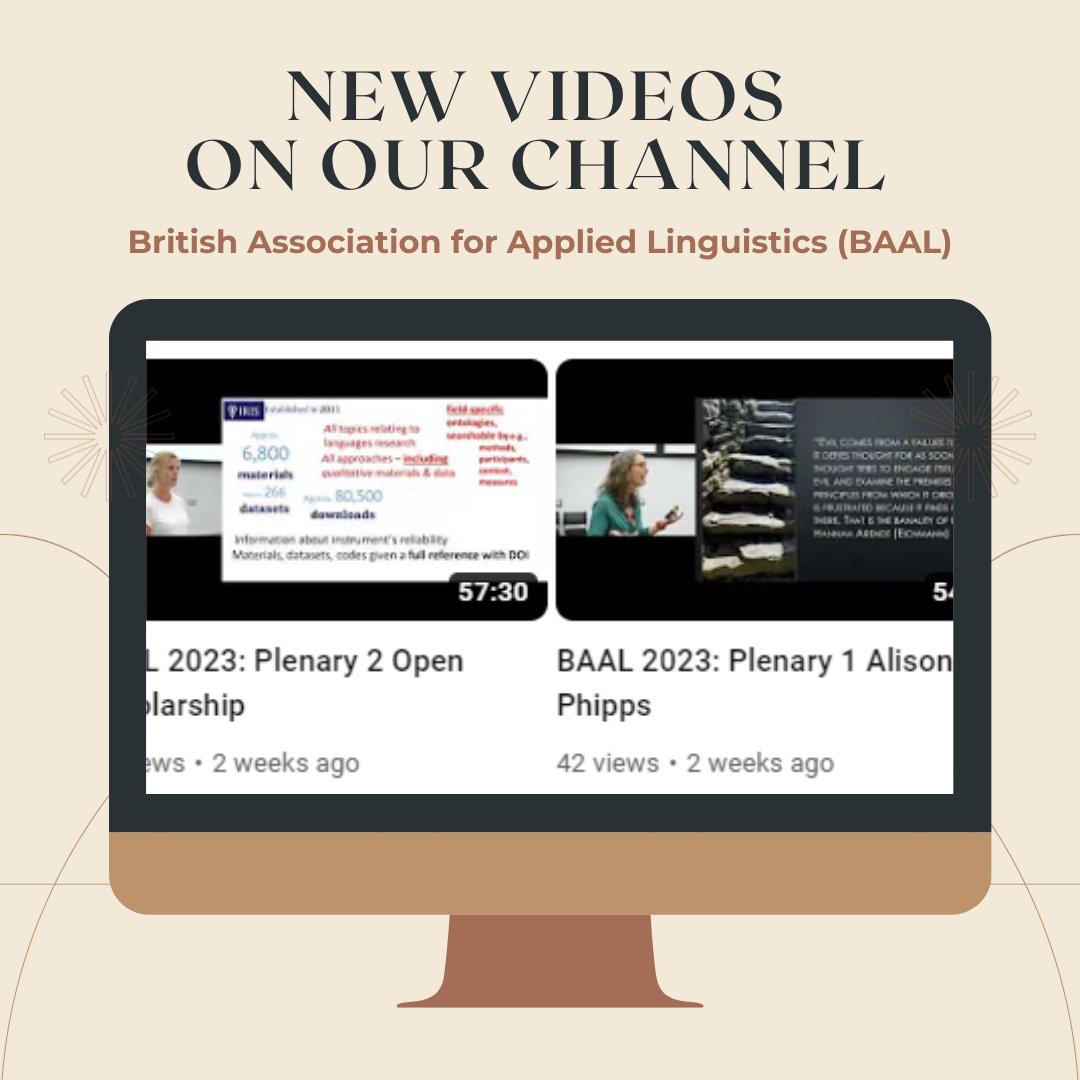 Looks like some people have already found the #BAAL2023York plenary videos over at YouTube. If you weren't aware they are there - well now you are!! Pop over to youtube.com/@britishassoci… and relive (watch for the first time) our brilliant invited speakers from the summer at York!