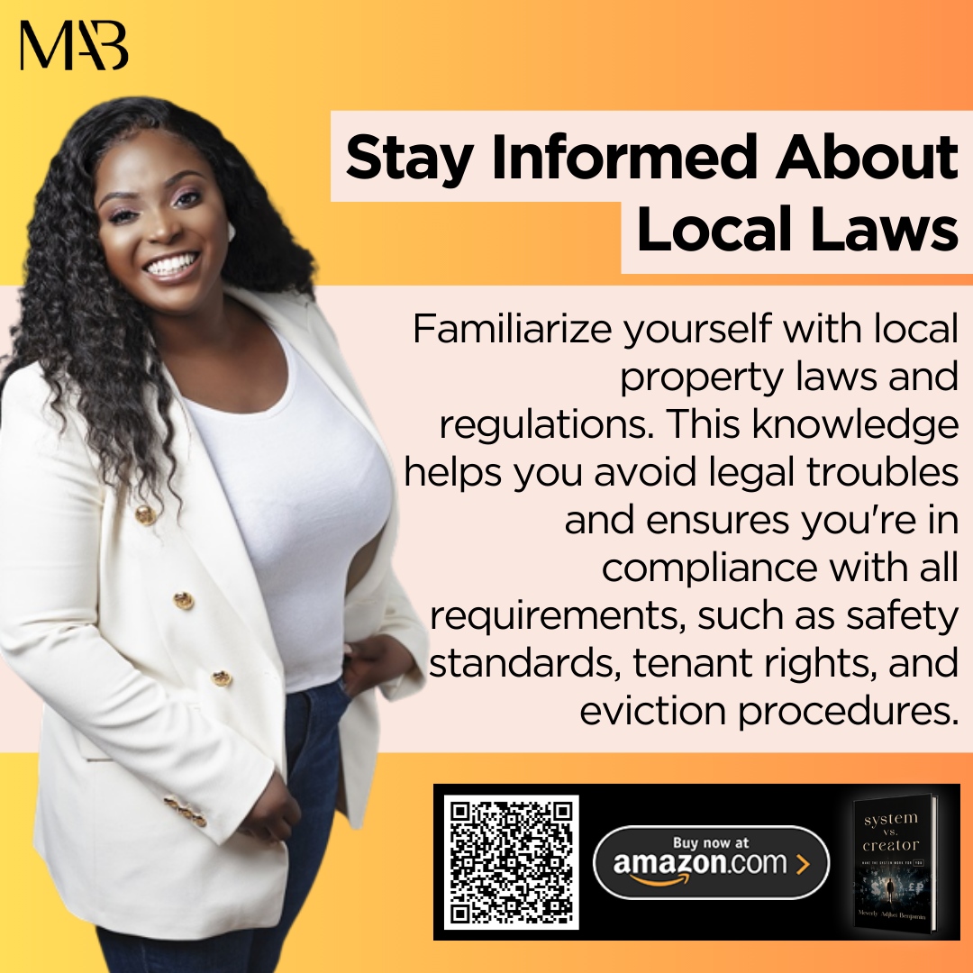 Empower Yourself: Stay informed about local property laws and regulations. Knowledge is key to legal compliance and responsible property management. #PropertyLaws #LegalCompliance #TenantRights #StayInformed