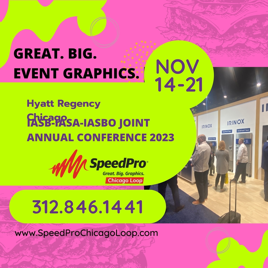 SpeedProChiLoop's tweet image. The IASB-IASA-IASBO Joint 2023 Annual Conference is almost upon us....time to call us for any last minute graphic and exhibit needs.

#SpeedProChicagoLoop #IASB2023 #IASA2023 #IASBO2023