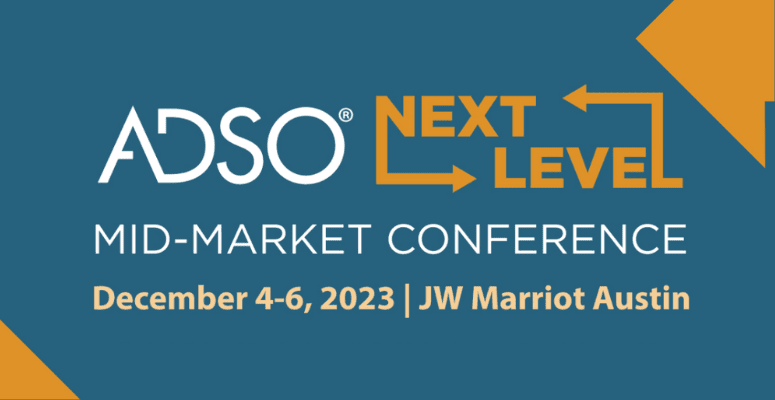 If you are looking to connect with and support growing
DSOs, you won’t want to miss The Association of Dental Support Organizations (ADSO)'s Next Level event December 4-6. Learn more about the event: bit.ly/472v48E

#dso #dentaleducation #dentist #adso #dentistry #event