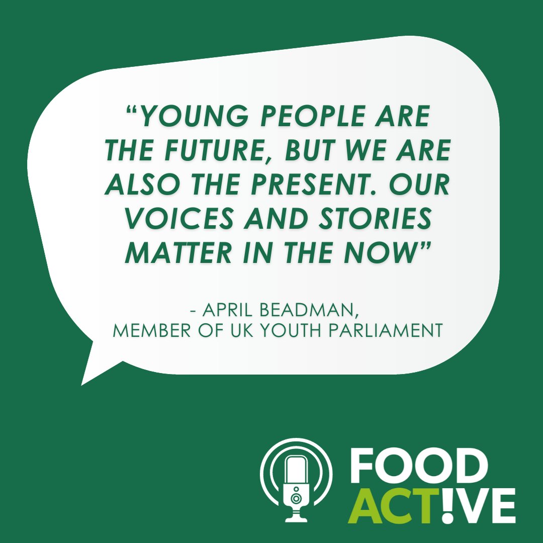food_active's tweet photo. 🎙️ New podcast episode! 🎙️
To mark #NationalSchoolMealsWeek we spoke with @AprilBeadman, Member of UK Youth Parliament, about the #FoodForLearning campaign and the importance of youth voices in policy and decision-making.
Listen to the episode here 👉https://t.co/O87ihG1WJ8 https://t.co/iVFYIOz4e7