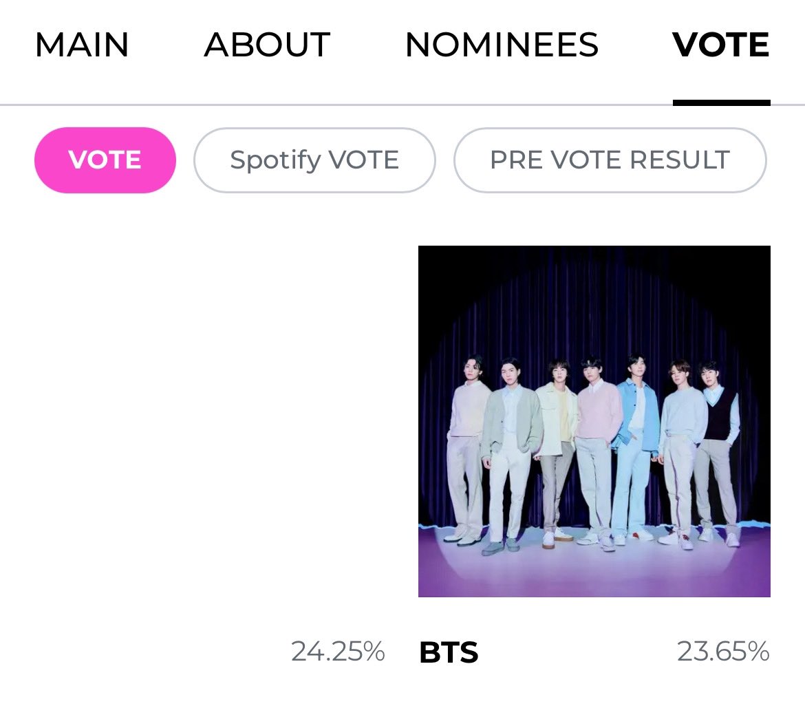 Protect BTS’ Daesang at the 2023 MAMA Awards. 

Mnet Plus App (70%)
🗳️: 2023mama.com
Spotify Music Streaming (30%)
🎶: open.spotify.com/playlist/37i9d…