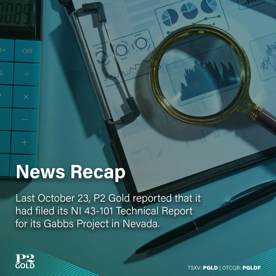 On October 23, $PGLD reported that it had filed its NI 43-101 Technical Report for its Gabbs Project in Nevada. 📑

➡️ Access the technical report right away at loom.ly/EFSG3hw

#TSX #TSXV $PGLD.V #OTCQB $PGLDF