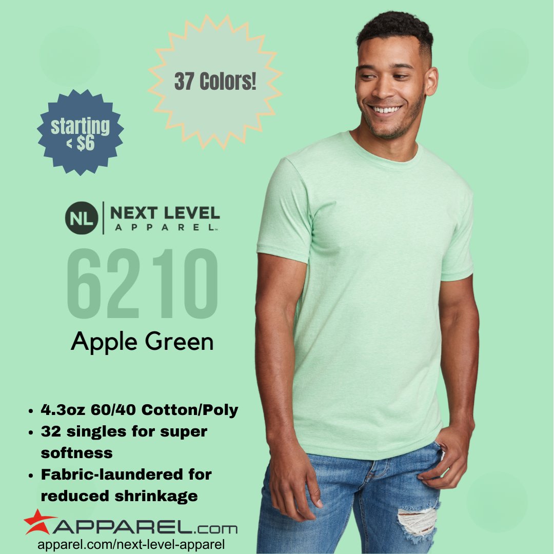appareldotcom's tweet image. The Next Level 6210 Unisex T-Shirt is made from quality ring-spun cotton and polyester which is super soft and durable at the same time.
.
Save on the Next Level 6210 now:
apparel.com/t-shirts/short…
.
#Tshirts #NextLevelApparel #Apparel