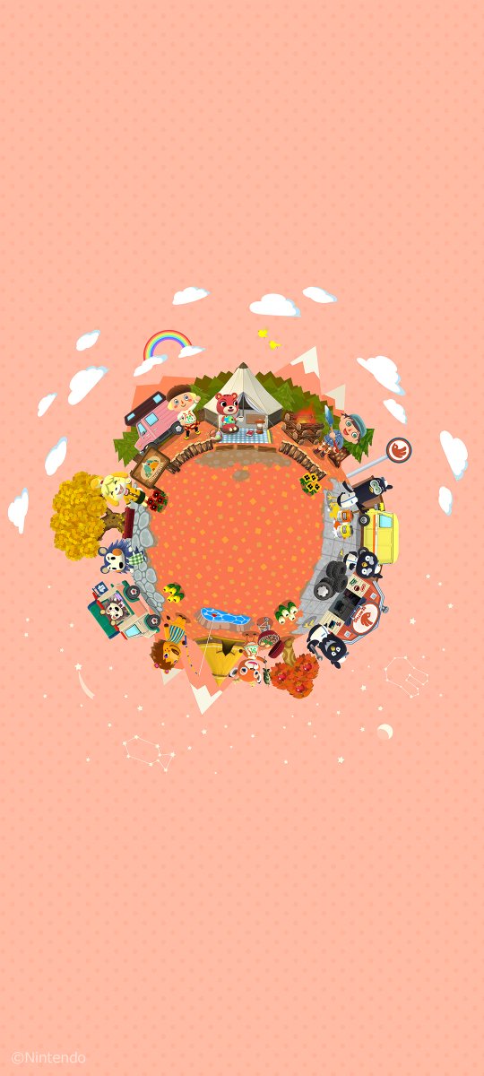 Pocket_Camp's tweet photo. The sixth anniversary of Pocket Camp is right around the corner! We have some fun wallpapers of the four seasons to celebrate! This design really takes us back! Do you remember? Let us know! (Hint: 6 years ago...) https://t.co/MnuKZtWDN1